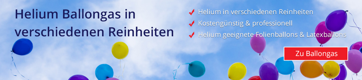 Mit Helium befüllte Ballons steigen in den Himmel